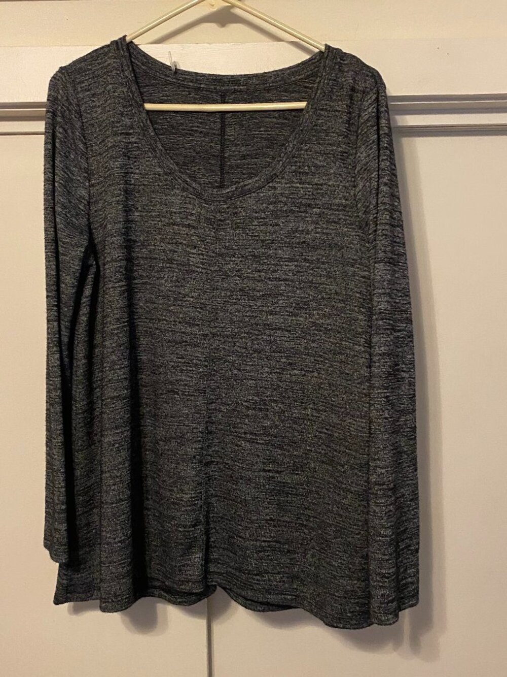 Jones New York, black, heathered, long sleeve tunic, size XL